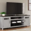 Darborn - Gray / Brown - Xl TV Stand W/Fireplace Option - Image 2