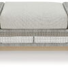 Seton Creek - Gray - Ottoman With Cushion - Image 3