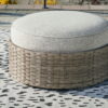 Calworth - Beige - Ottoman With Cushion - Image 4