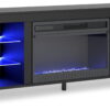 Cayberry - Black - TV Stand With Fireplace - Image 3