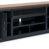 Landocken - Brown / Blue - Xl TV Stand W/Fireplace Option - Image 3