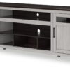 Darborn - Gray / Brown - Xl TV Stand W/Fireplace Option - Image 3