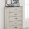 Darborn - Gray / Brown - Five Drawer Chest - Image 2