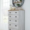 Haven Bay - Brown / Beige - Five Drawer Chest - Image 2