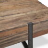 Prescott - Modern Reclaimed Wood Chairside End Table - Rustic Honey - Image 3