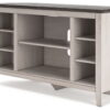 Dorrinson - Two-tone - Corner TV Stand/Fireplace Opt - Image 3