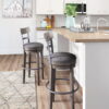 Caitbrook - Gray - Tall Uph Swivel Barstool - Image 2