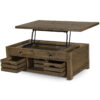 Stratton - Lift Top Storage Cocktail Table (With Casters) - Warm Nutmeg - Image 2