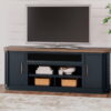 Landocken - Brown / Blue - Xl TV Stand W/Fireplace Option - Image 4