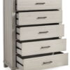 Darborn - Gray / Brown - Five Drawer Chest - Image 3