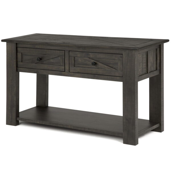 Garrett - Rectangular Sofa Table - Weathered Charcoal