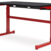 Lynxtyn - Red / Black - Adjustable Height Desk - Image 4