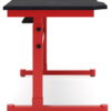 Lynxtyn - Red / Black - Adjustable Height Desk - Image 2