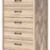 Battelle - Tan - Five Drawer Chest - Image 2