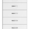 Flannia - White - Five Drawer Chest - 46" Height - Image 3