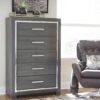 Lodanna - Gray - Five Drawer Chest - Image 4