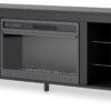 Cayberry - Black - TV Stand With Fireplace - Image 4