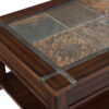 Roanoke - Rectangular Lift Top Cocktail Table (With Casters) - Cherry And Slate - Image 3