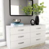 Flannia - White - Six Drawer Dresser - 29'' Height - Image 4