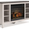 Dorrinson - Corner TV Stand With Fireplace Insert - Image 5