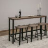 Blacksmith - 24" Stool - Truffle Brown / Oil Black - Image 2