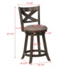 Kipper - Swivel Pub Stool (Set of 2) - Image 3