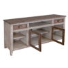 Sahara - 70" TV Stand - Light Cream / Brown Caramel - Image 4