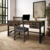 Loft Brown - Desk - Two Tone Gray / Brown - Image 4