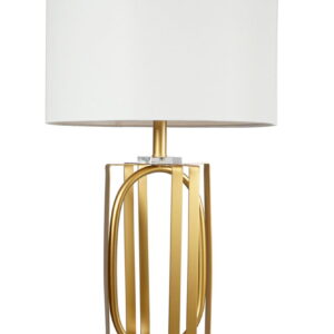 Table Lamp (Set of 2) - Gold & White