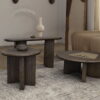 Novus Lodge - Round Cocktail Table - Dark Brown - Image 4