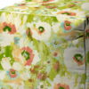 Cube Floral Indoor Outdoor Pouf Cover - Green - Image 4