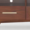 Mahogany Solids & Veneer Open Shelving TV Stand - Brown - Image 3