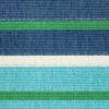 7' X 10' Geometric Stain Resistant Indoor & Outdoor Area Rug - Green / Blue - Image 2