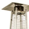 41000 Btu Steel Propane Triangular Pyramid Standing Patio Heater - Silver - Image 4