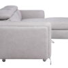 Leather Sleeper L Shaped Two Piece Sofa And Chaise - Beige - Image 3