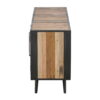 Rustic And Rattan Media Cabinet With Three Doors - Black Natural - Image 3