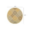 8' X 8' Round Moroccan Outdoor / Indoor Area Rug - Gray / Ivory - Image 2