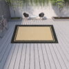 Indoor Outdoor Area Rug - Beige / Black - Image 2