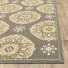 8' X 8' Round Moroccan Indoor / Outdoor Area Rug - Gray - Image 3