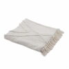 Cotton Geometric Throw - Ivory - Image 2