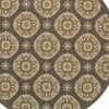 8' X 8' Round Moroccan Indoor / Outdoor Area Rug - Gray - Image 4