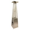 41000 Btu Steel Propane Triangular Pyramid Standing Patio Heater - Silver - Image 2