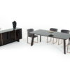 Rectangular Dining Table - Black / Rose Gold - Image 3