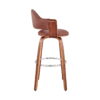 Swivel Low Back Counter Height / Bar Chair - Brown - Image 4