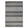 8' X 10' Striped Stain Resistant Indoor Outdoor Area Rug - Blue / Gray - Image 4