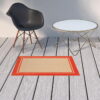 2' X 3' Stain Resistant Indoor / Outdoor Area Rug - Orange - Image 4