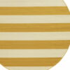 8' X 8' Round Geometric Stain Resistant Indoor / Outdoor Area Rug - Gold / Ivory - Image 4