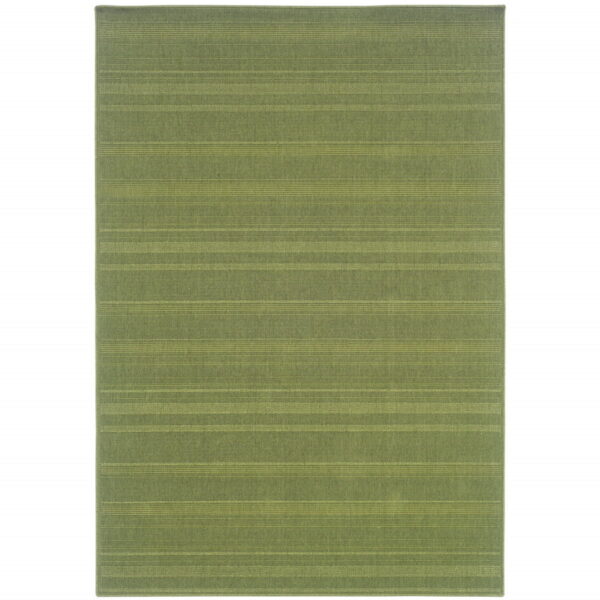 9' X 13' Stain Resistant Indoor / Outdoor Area Rug - Green