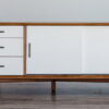 Flair Mid Century Mod TV Console - Acorn / White - Image 4