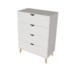 Four Drawer Standard Chest - White - Image 2